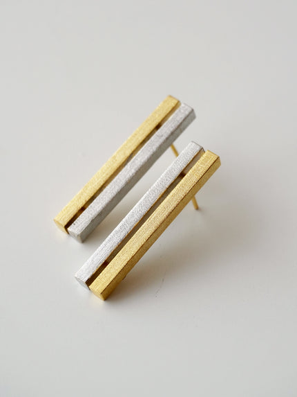 Boucles d'oreilles obliques